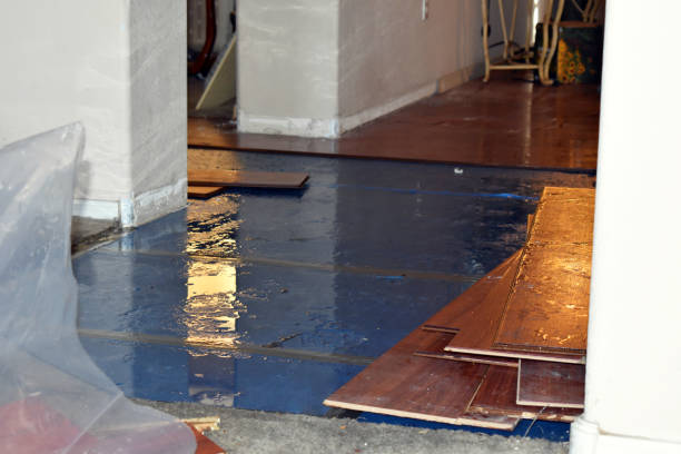 Professional Basement Flood Cleanup technician working in Speonk, NY